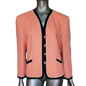 247. Vtg. Basler Orange Button Jacket - Size Large